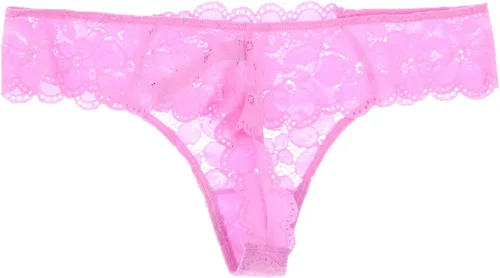 Vista 2 de Victoria's Secret Tanga con patrón de encaje floral