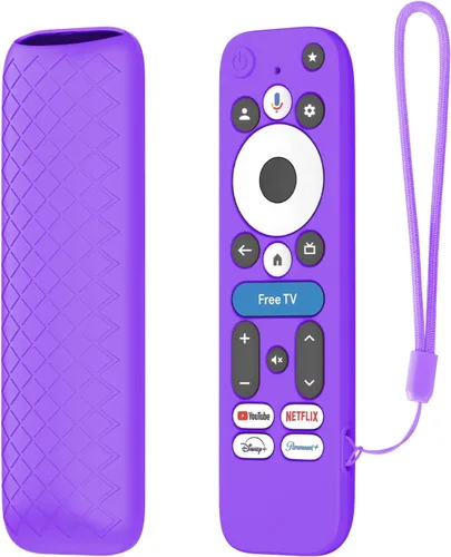 Vista 10 de LEFXMOPHY Funda para dispositivo de transmisión onn Google TV 4K Pro 2024, funda protectora de silicona rosa Rosado