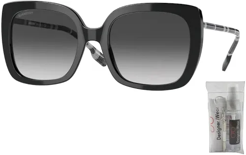 Vista 2 de BURBERRY BE4323 Square Sunglasses for Women BUNDLE with Designer iWear Eyewear Care Kit