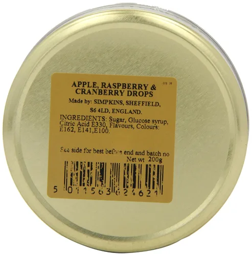 Vista 7 de Simpkins Gotas de Manzana, Frambuesa y Arándano 7.05 oz (Paquete de 6)