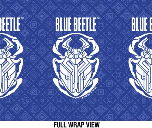 Vista 3 de Blue Beetle (2023) OFFICIAL Circuit Beetle Logo - Botella de agua aislada de 24 onzas, resistente a fugas, acero inoxidable aislado al vacío