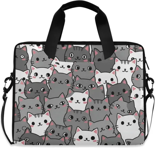 Vista 13 de MNSRUU Bolsa para portátil de 15,6 pulgadas Duck Rubber Laptop Maletín Bolsa