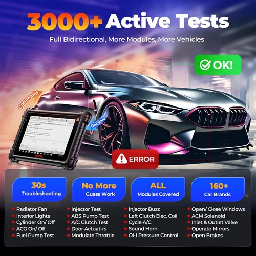 Vista 7 de Autel Escáner MaxiCOM MK906S PRO 2-TS: 2026 Hasta de MaxiSYS MS906 PRO2-TS/ MS906 MAX/ MS906PRO TS, Codificación igual que Elite II PRO, Top TPMS