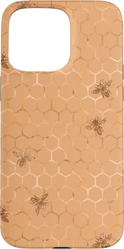 Vista 31 de Honey Comb Honey Bee Pretty Garden - Carcasa para iPhone 17