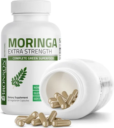 Vista 4 de Bronson Moringa Cápsulas extra fuertes Moringa Oleifera en polvo, 60