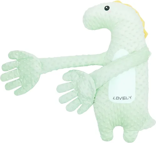 Vista 3 de Juguetes Suavidores para Bebés, Lindo Peluche de Animal Suave para Niñas y Niños, Figura Portátil de Dinosaurio y Unicornio para Muñecas Tranquilas