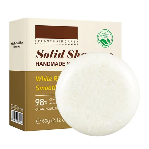 Vista 14 de Moily Barra de champú de oisturización, a base de plantas para hidratación y limpieza del cabello seco, carbón de bambú, talla única