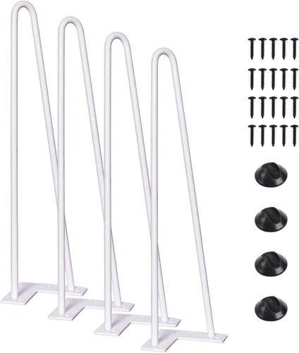 Vista 37 de SMARTSTANDARD Patas de muebles de horquilla de alta resistencia de 4 pulgadas, proyectos de bricolaje de metal para el hogar para soporte de TV