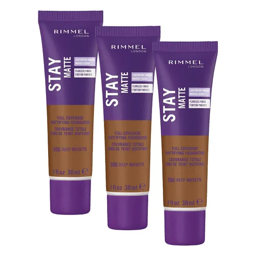Vista 36 de 3 x Rimmel London Stay Matte - Base líquida mousse mate 30ml - 201 Beige clásico