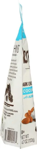 Vista 2 de barkTHINS - Snacking Chocolates Chocolate Oscuro Tostado Coco con Almendras - 4.7 oz (paquete de 2)