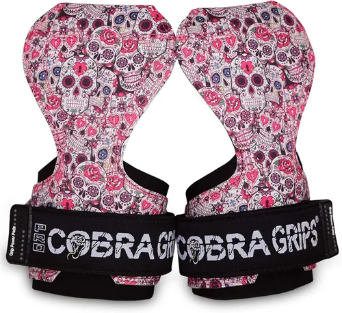 Vista 18 de Cobra Grips Weight Lifting Gloves with Adjustable Neoprene Padded Wrist Wraps - Heavy Duty Alternative to Power Lifting Hooks for Deadlifts Una goma