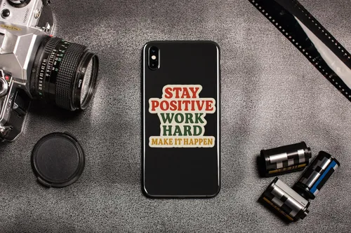 Vista 5 de 3 calcomanías con cita motivacional – Stay Positive Work Hard Make It Happen – Calcomanía de vinilo impermeable para laptop, botella de agua
