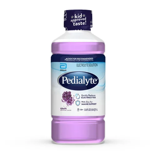 Vista 8 de Pedialyte Solución de electrolitos, botella de 33.8 onzas líquidas, sin sabor