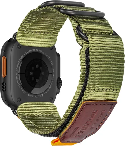 Vista 9 de Correa de nailon resistente compatible con Apple Watch, para iWatch 42/44/45/38/40/41/1.929 in, correa militar para Ultra 1/2 Series