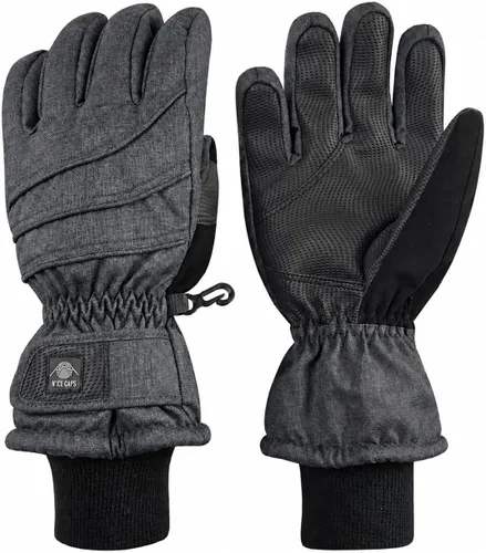 Vista 28 de N'Ice Caps - Guantes térmicos de invierno para niños, impermeables y cálidos Negro
