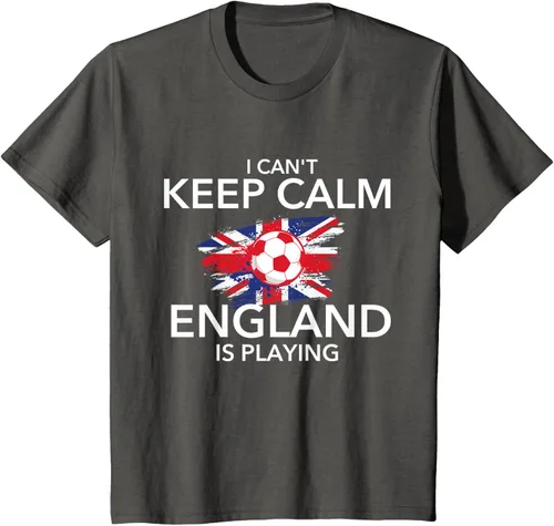 Vista 42 de I Can't Keep Calm England Is Playing - Camiseta para amantes del fútbol, Negro
