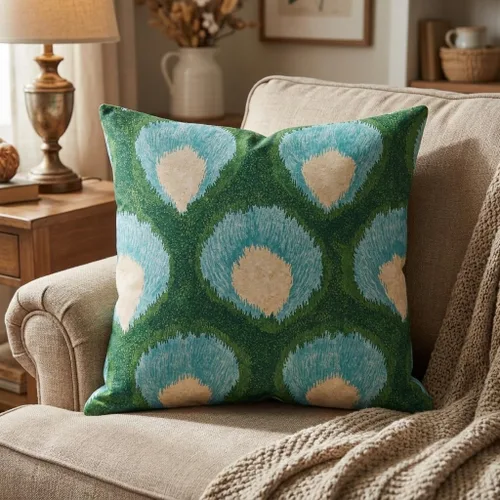 Vista 4 de Funda de almohada de lino blanco con cremallera de 16 x 16 pulgadas (83 x quzgxe9xq)