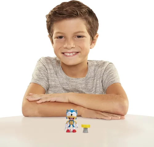 Vista 11 de Sonic The Hedgehog - Figura de acción clásica de Sonic con resorte coleccionable de 4 pulgadas