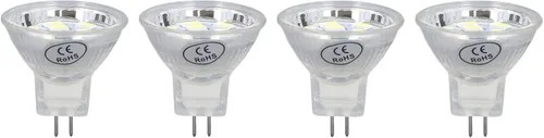 Vista 3 de Bombillas halógenas, bombilla MR11 3W 300lm lámpara con 9 cuentas base de doble pin para lámpara de paisaje, luces estroboscópicas intermitentes