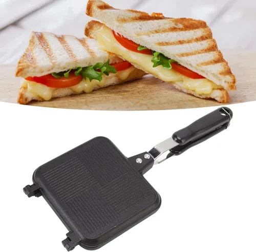 Vista 2 de Fdit Sandwichera caliente, sarga de cocina extraíble para evitar que se pegue doble cara, apto para suministros de cocina