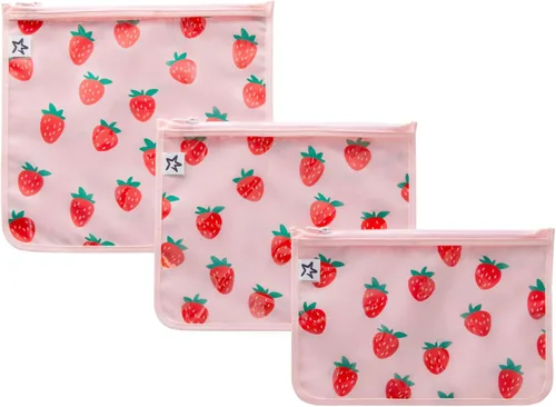 Vista 10 de Tiny Twinkle Bolsas organizadoras de pañales, paquete de 3 bolsas organizadoras de viaje transparentes a prueba de desorden y bolsa de aseo aprobada