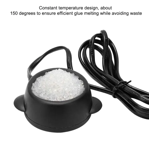 Vista 13 de Mini olla caliente de temperatura constante, pegamento para extensión de cabello, olla de fusión ligera y portátil, peluca de calor, estufa