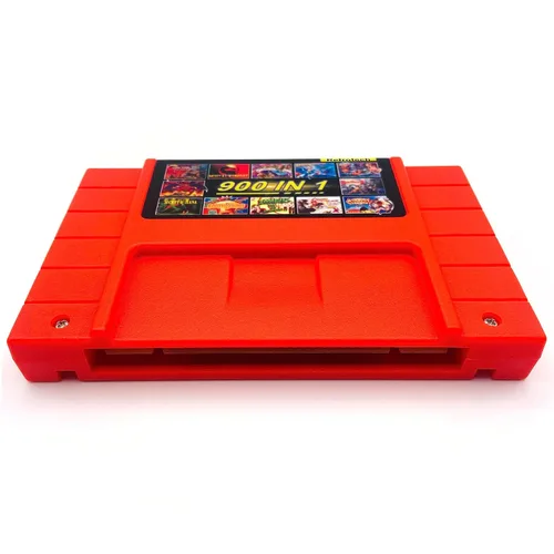 Vista 6 de Retrotech Super 900 In 1 Cartridge For SNES Super Nintendo 16Bit Game Console - Red