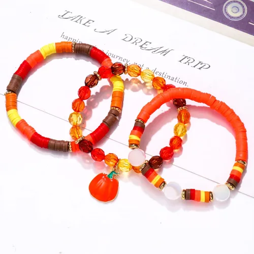 Vista 243 de Surfer Heishi - Pulseras apilables para mujer, apilables, de vinilo arcoíris, disco de arcilla, pulseras elásticas para la amistad, joyería bohemia
