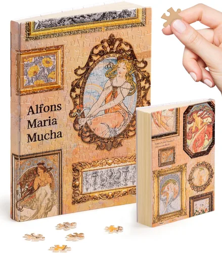 Vista 17 de PieceRelax Diario de rompecabezas 3D A5 para adultos, cubierta de plástico para libro de rompecabezas de 300 piezas (incluye cuaderno), Alphonse