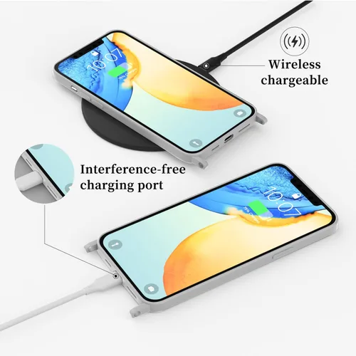 Vista 50 de Funda compatible con iPhone 8 Plus, iPhone 7 Plus/6 Plus/6S Plus con cordón, funda cruzada para iPhone con correa ajustable de silicona para iPhone