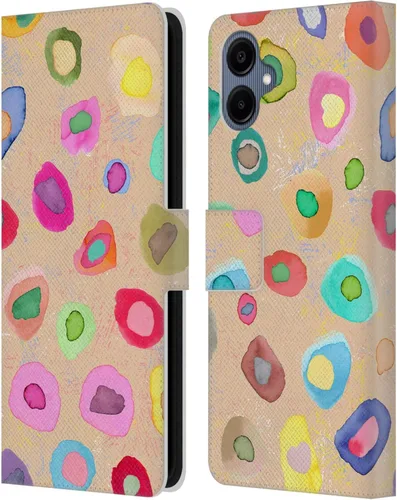 Vista 55 de Head Case Designs Officially Licensed Ninola Ditsy Flowers Yellow Nature Bold Leather Wallet Case Compatible with Samsung Galaxy A07 4G