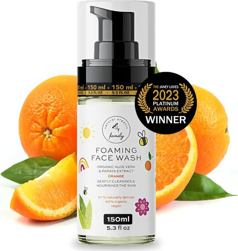 Vista 11 de Limpiador Facial Espumoso Orgánico para Niños - Cuidado Natural de la Piel para Niñas Adolescentes 10-12 - Jabón Hidratante, Exfoliante y No Tóxico