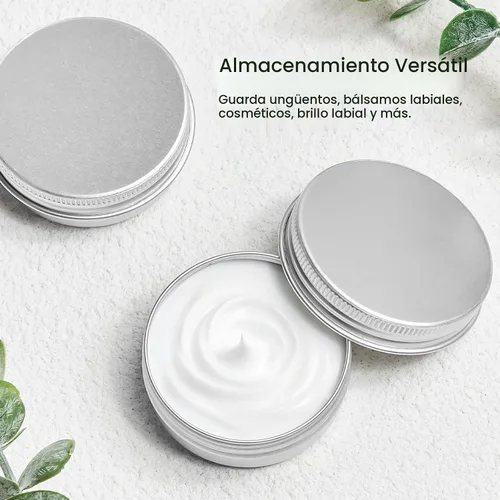 Vista 5 de TUZAZO Paquete de 12 latas de aluminio, recipiente de metal de 1 onza con tapas y etiquetas