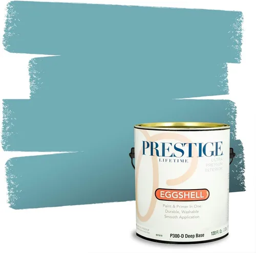 Vista 46 de PRESTIGE Pintura interior e imprimación en uno, salpicaduras acuosas, cáscara de huevo, 1 galón
