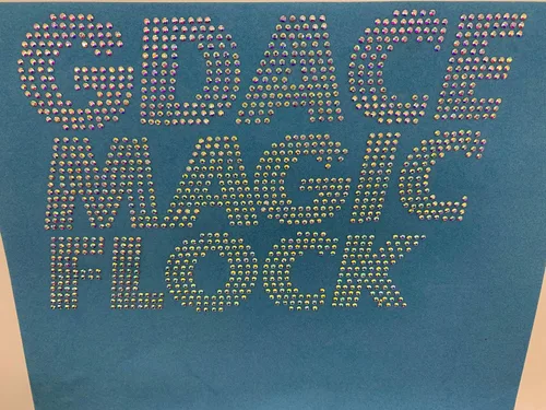 Vista 3 de Plantilla de diamantes de imitación Metarial Magic Sticky Flock autoadhesivo de diamantes de imitación en rollo para máquina de corte de 12 pulgadas