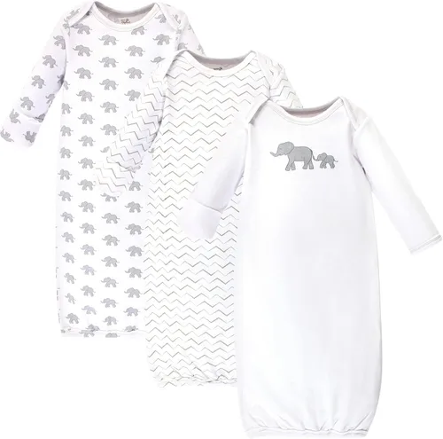 Vista 23 de Touched by Nature - Camisones unisex de algodón orgánico para bebé