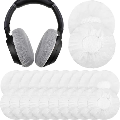 Vista 12 de Cubiertas desechables para auriculares, color negro, S-2.6 in, 300 piezas