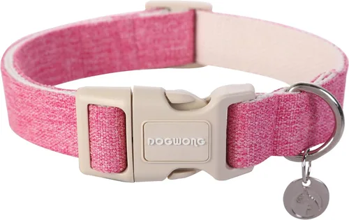 Vista 9 de DOGWONG Collar de perro de San Valentín, collar de perro con estampado de corazones para perros grandes, lindos collares de primavera, hembra