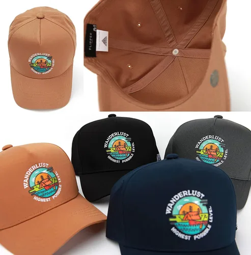 Vista 8 de Gorra de béisbol estructurada de diseño al aire libre Kayak Gorra Snapback