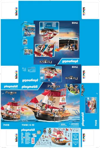Vista 9 de Playmobil Barco pirata