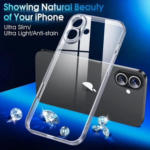 Vista 564 de Supdeal Funda cristalina transparente para iPhone 11, [No se amarillea] [Protección de la cámara] [Probado contra caídas de grado militar] Funda