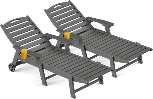 Vista 25 de Silla de salón al aire libre, silla de salón de patio de HDPE con Negro