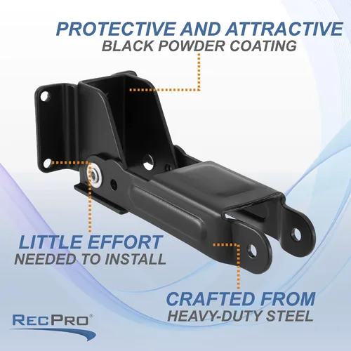 Vista 4 de RecPro Par de bisagras de soporte para escalera plegable RV (con pin)