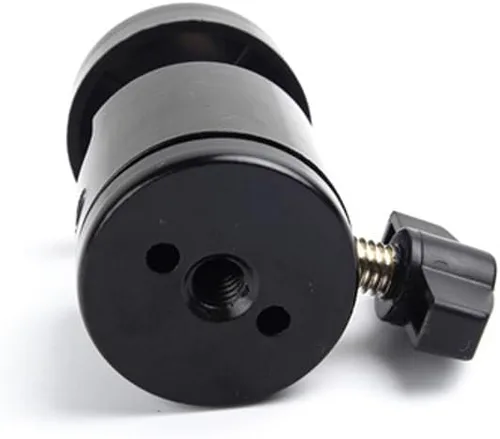 Vista 6 de Paquete de 3 mini cabeza esférica de 1/4 pulgadas con tornillo giratorio para trípode de 360 grados, adaptador de base giratoria de 360 grados