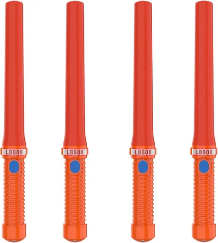 Vista 13 de Bastones LED de control de tráfico de 16 pulgadas, varita de tráfico de señal con 2 pilas C de celda seca (no incluidas), varita de seguridad