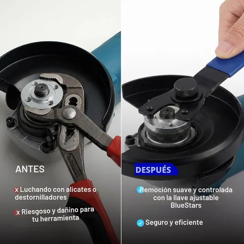 Vista 9 de BlueStars SEWA20 - Llave inglesa ajustable para amoladora de tuerca