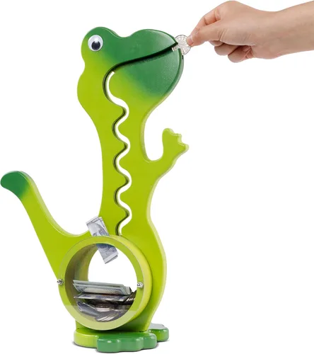 Vista 8 de Hucha de dinosaurio Boalord para niñas y niños con animales grandes, caja de ahorro de dinero personalizada para niños y adultos, el mejor regalo