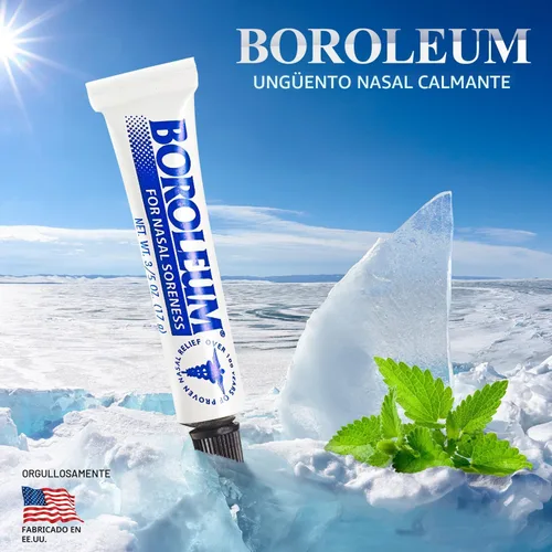 Vista 2 de Boroleum para dolor nasal, tubo de 17 gramos, 3/5 onzas
