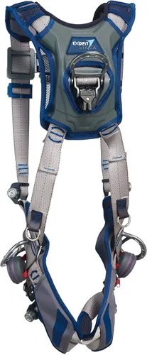 Vista 2 de 3M DBI-Sala Exofit STRATA Arnés de posicionamiento/escalada estilo chaleco 1112510, gris, azul, pequeño, 1 Ea