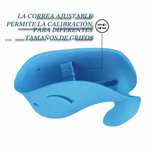 Vista 3 de Funda de grifo de bañera para bebé, juguetes de protección de seguridad de silicona para bebé, cubierta de caño de baño para bebé, funda de grifo